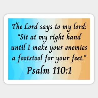 Bible Verse Psalm 110:1 Sticker